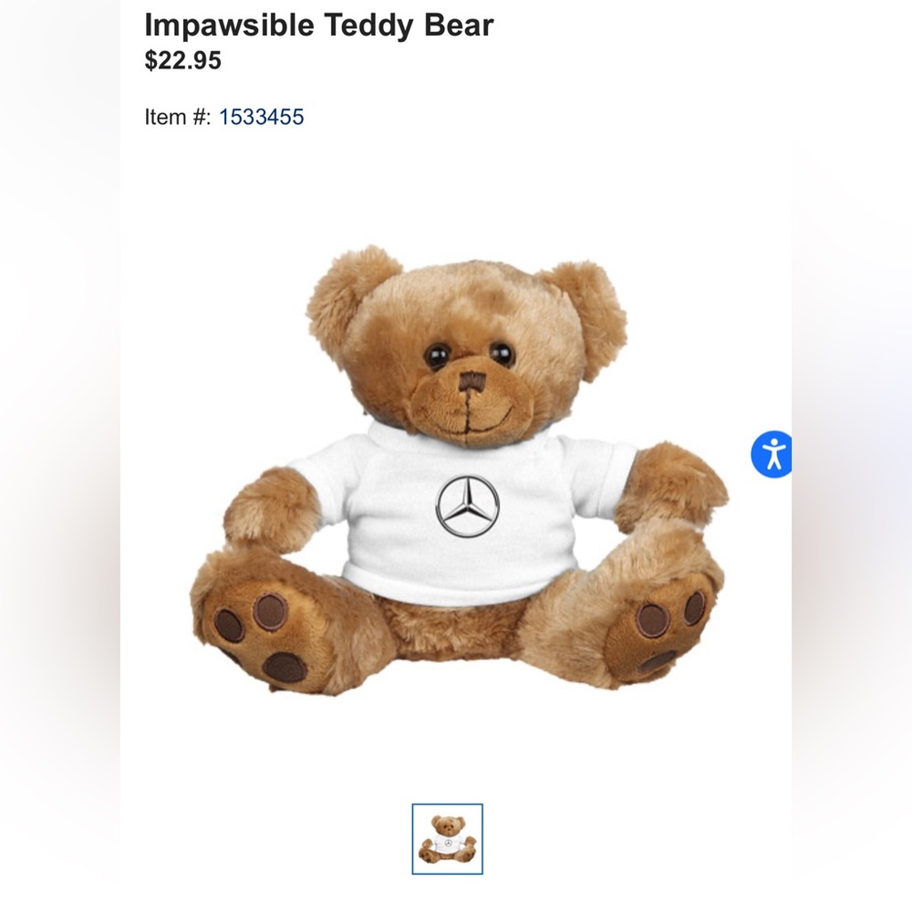 Impawsible Teddy Bear
